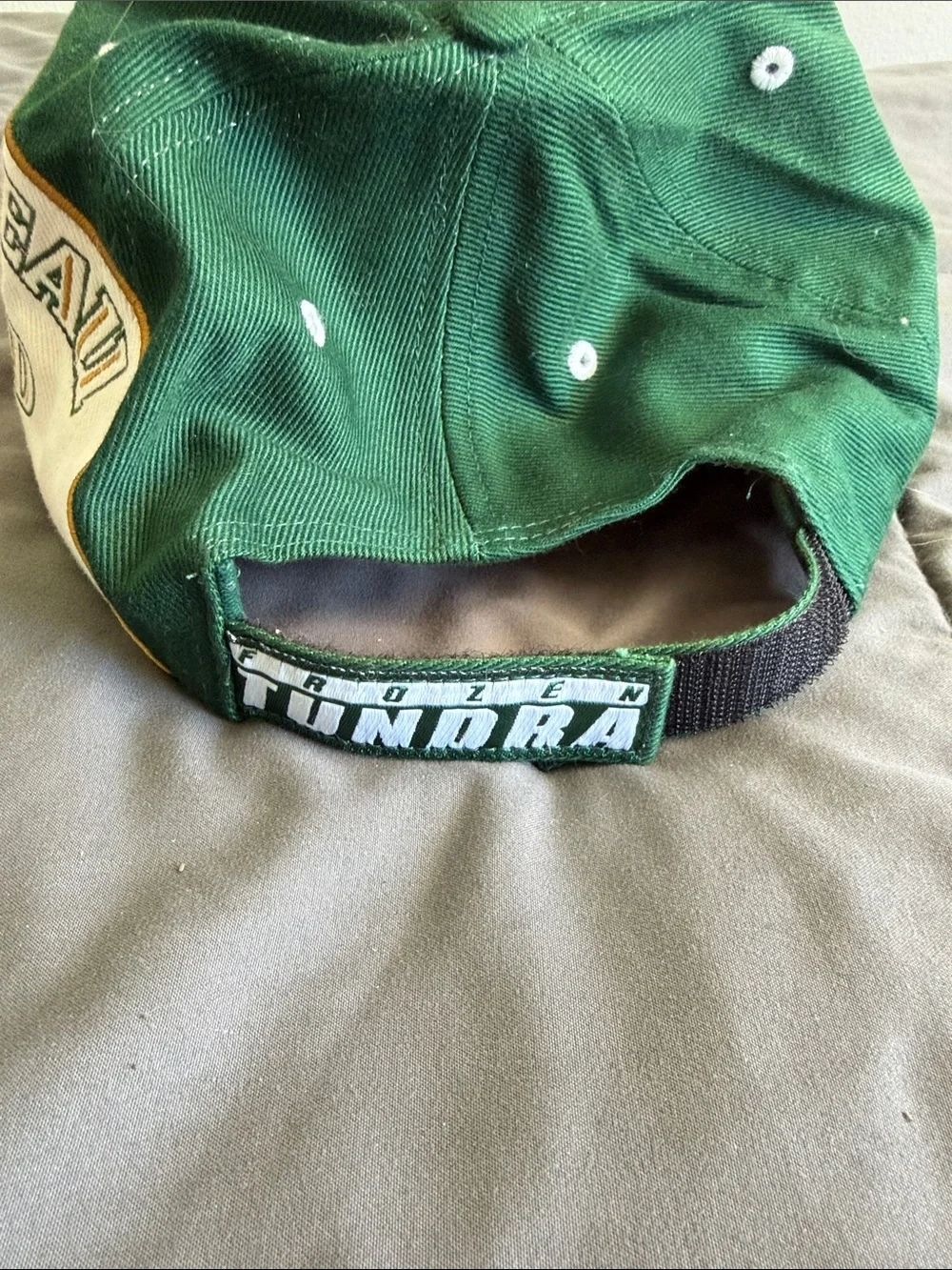 Green Wisconsin Lambeau Field Men's Baseball Cap signature